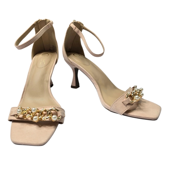 C Comfort Shoes - C Comfort nude sandals feature a chic square-toe design